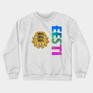 Estonia (Eesti in Estonian) Coat of Arms Crewneck Sweatshirt